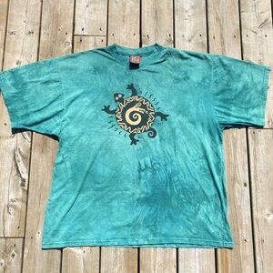 Vintage 1997 Dagoli MILLENIUM TURTLE Spiritual T Shirt Long Life Good Health XXL